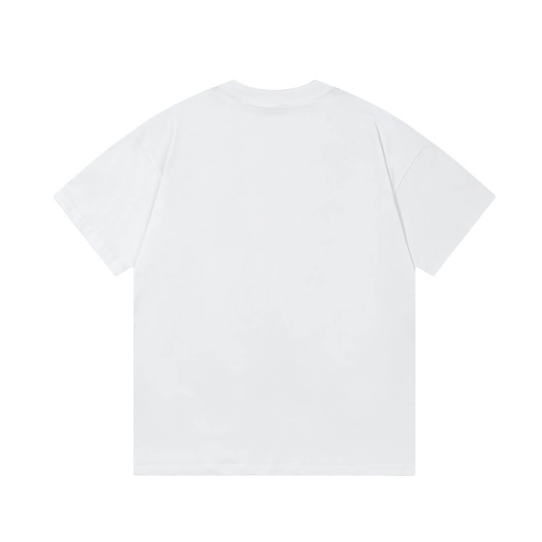 T-shirt imprimé lettre jaune