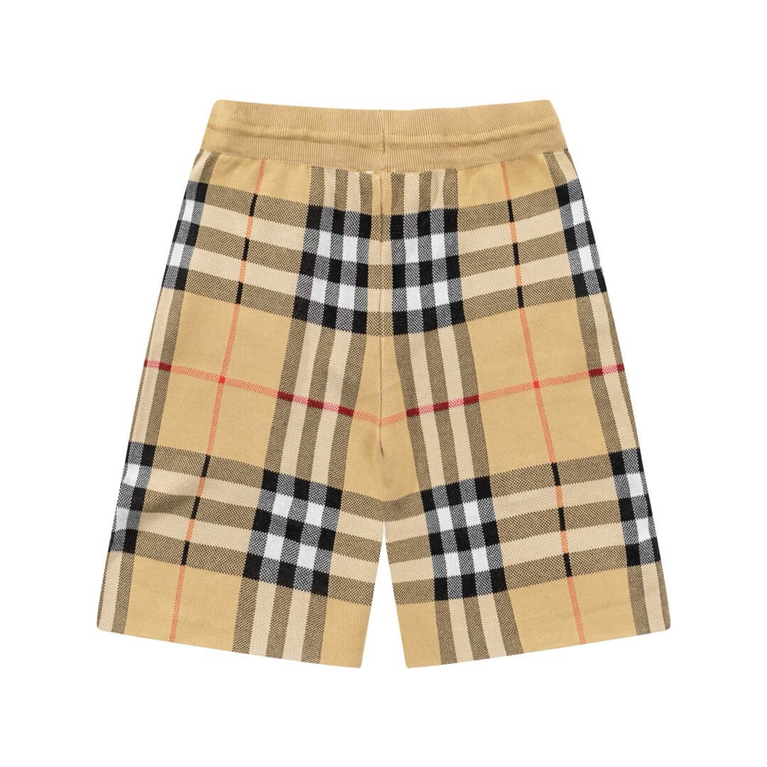 Short en tricot rayé