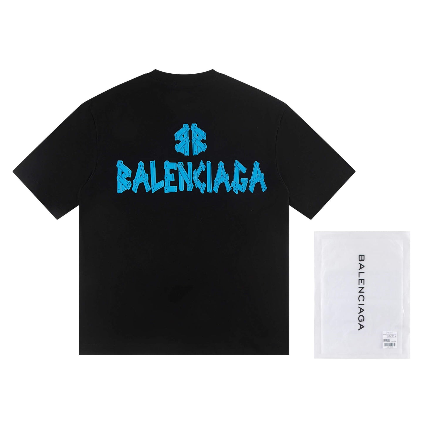 T-shirt avec motif de lettres en silicone