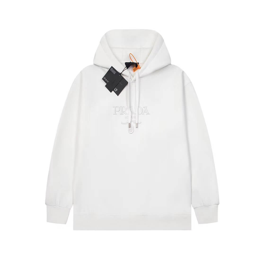 Sweat à capuche brodé à motif classique