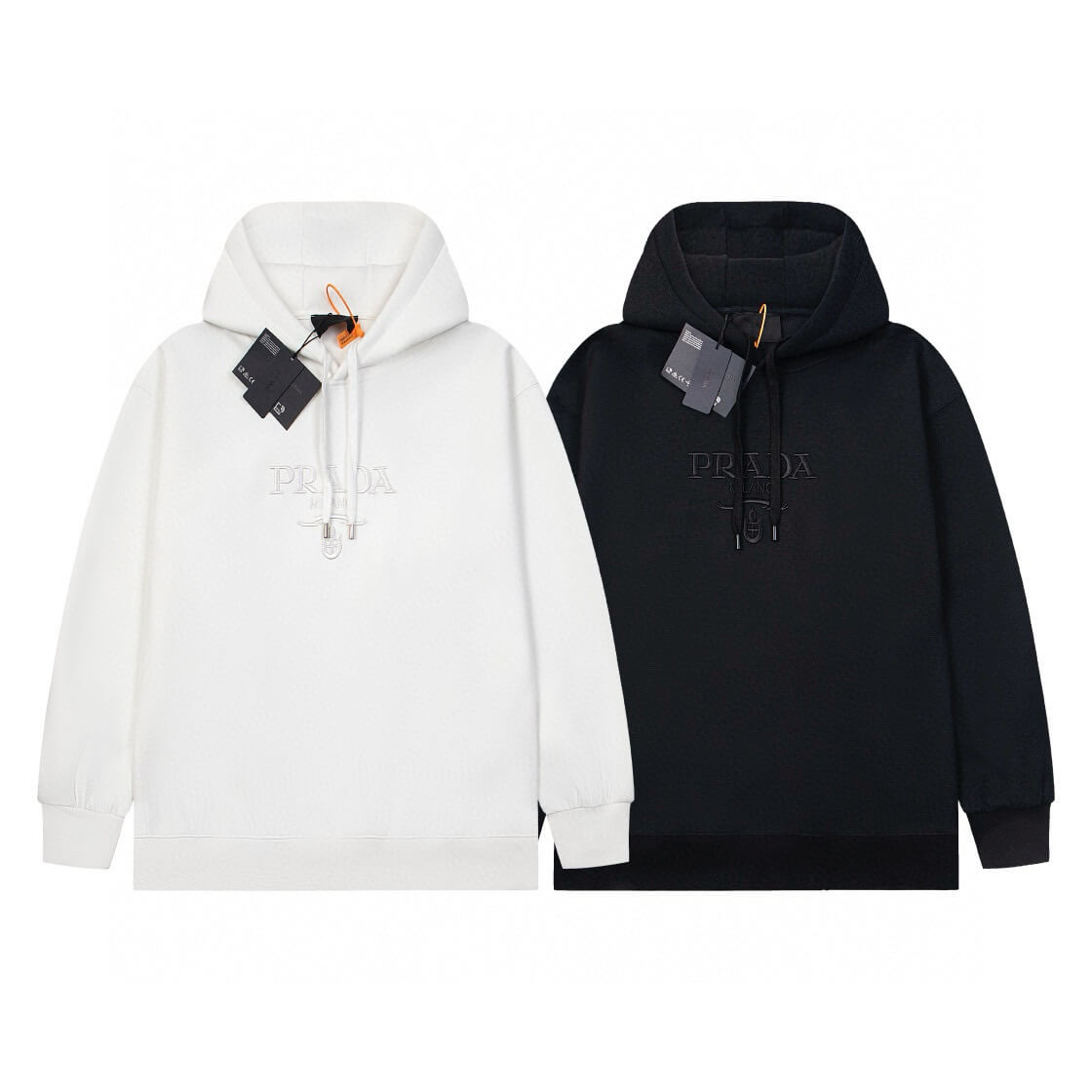 Sweat à capuche brodé à motif classique