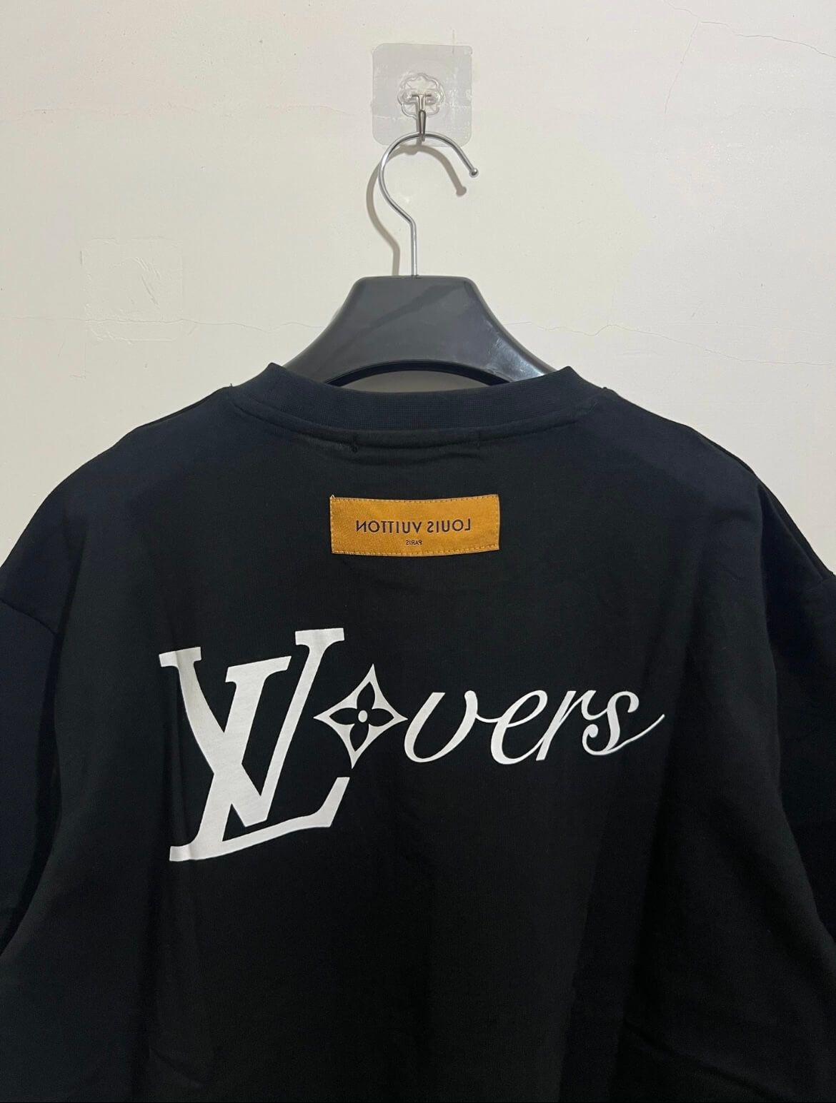 T-shirt classique à imprimé lettres avant et arrière