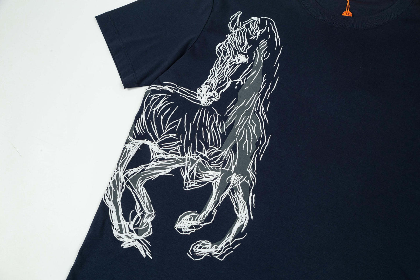 T-shirt brodé cheval