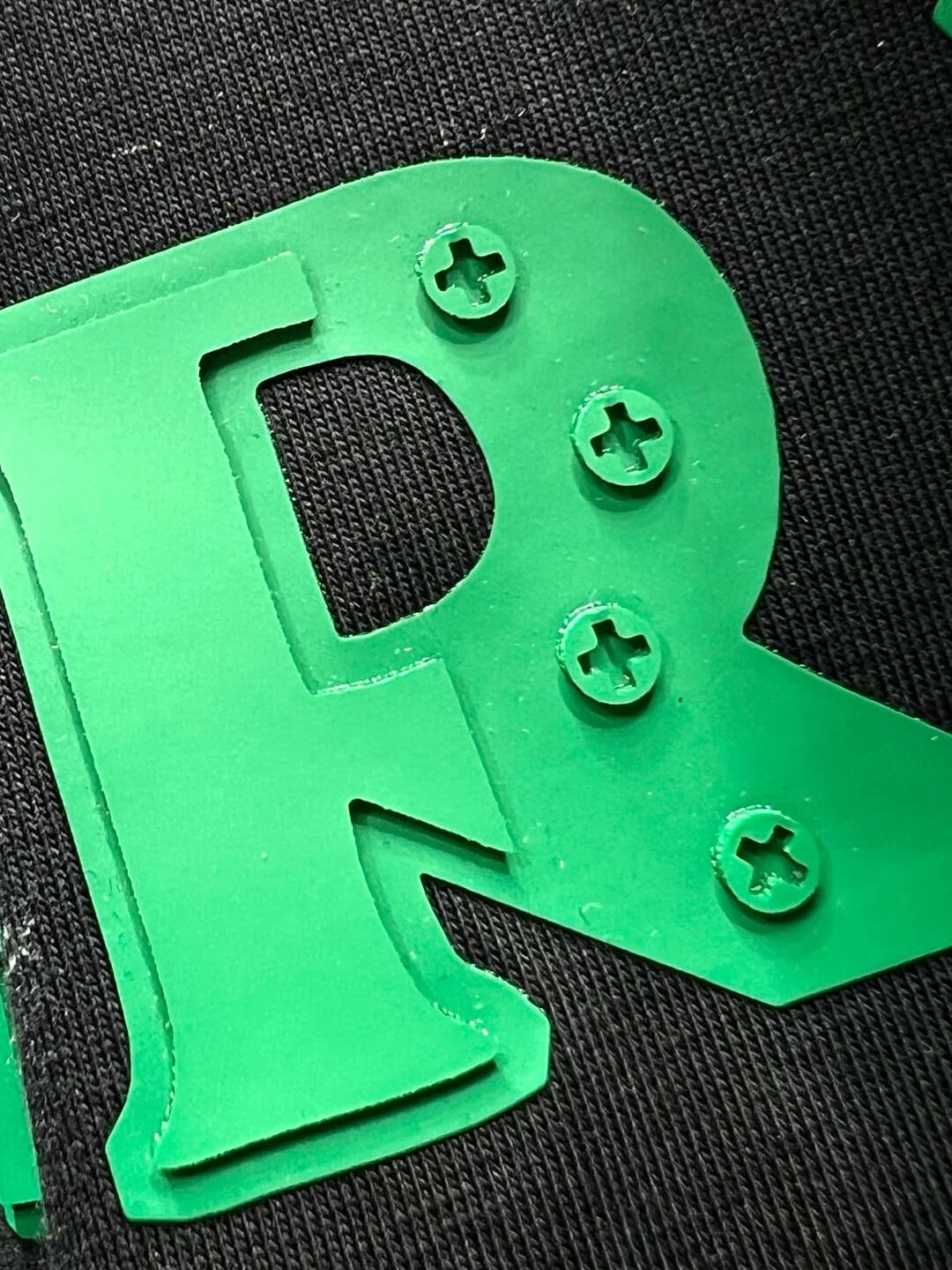 T-shirt graphique en silicone vert