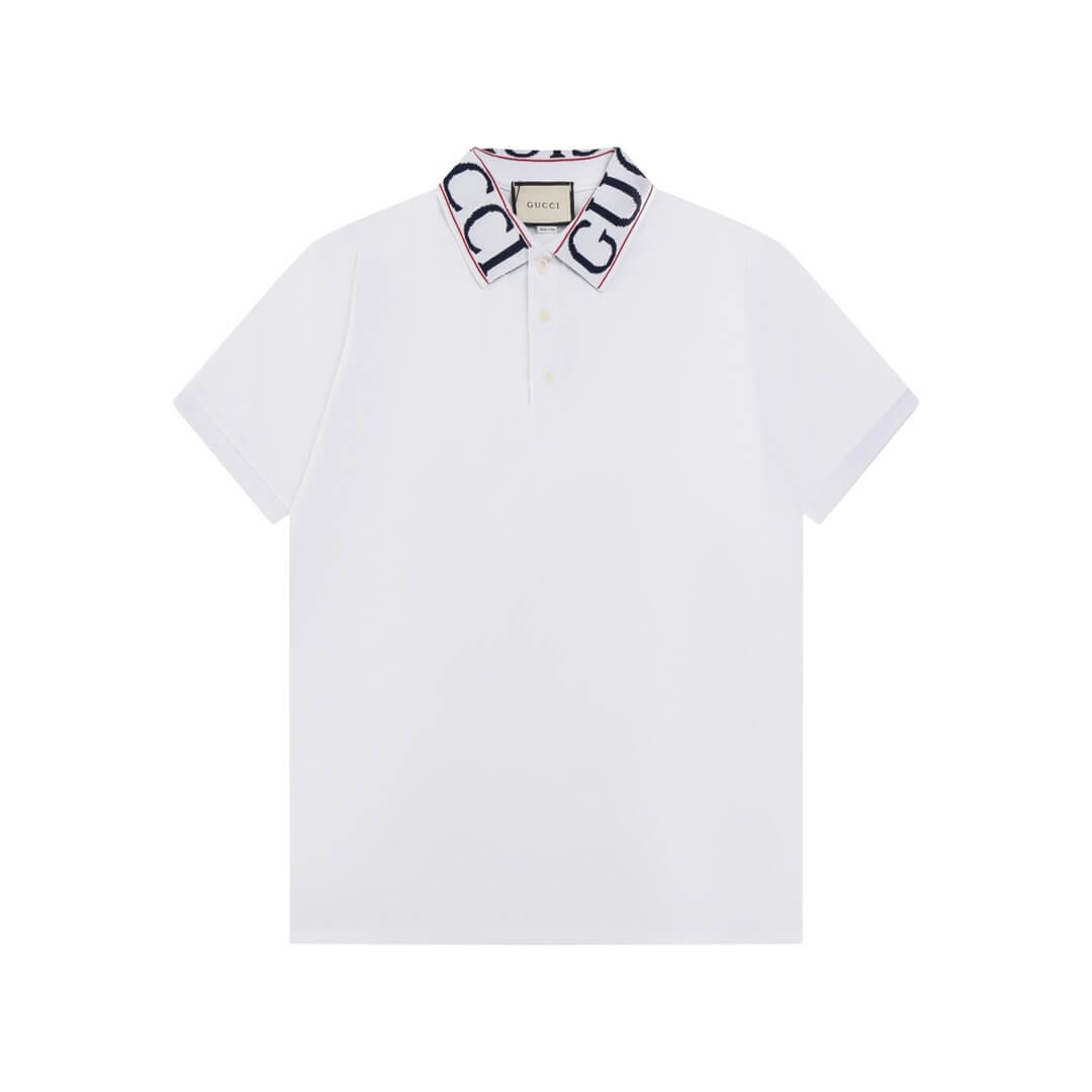 Polo à encolure avec lettres