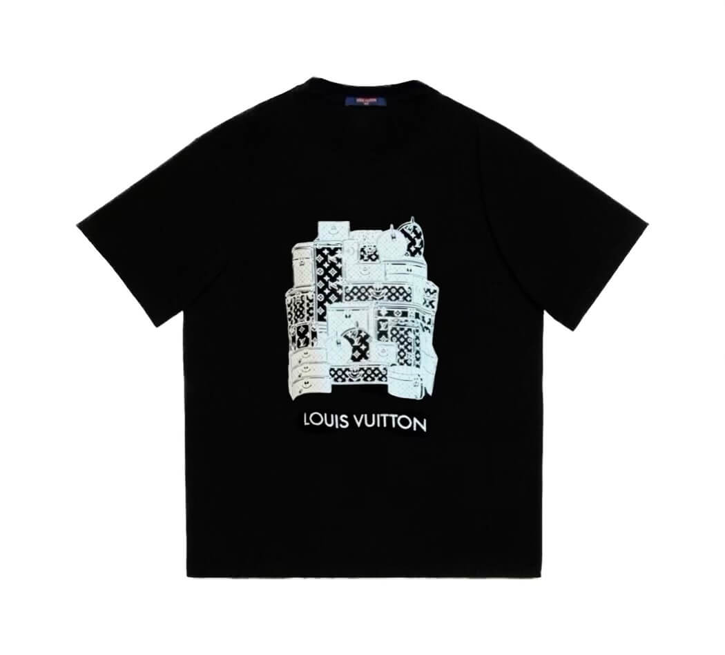 T-shirt imprimé motif château