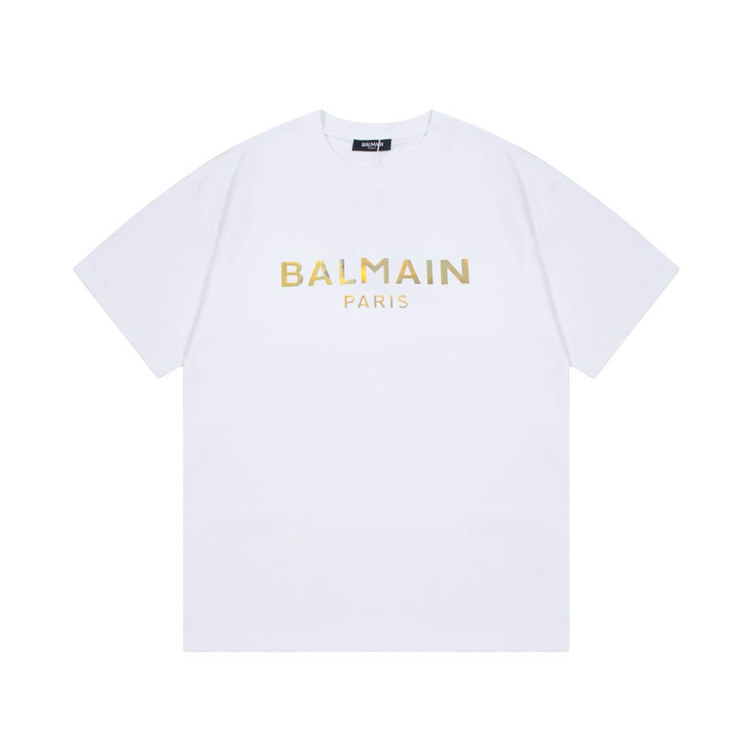 T-shirt imprimé lettre en aluminium