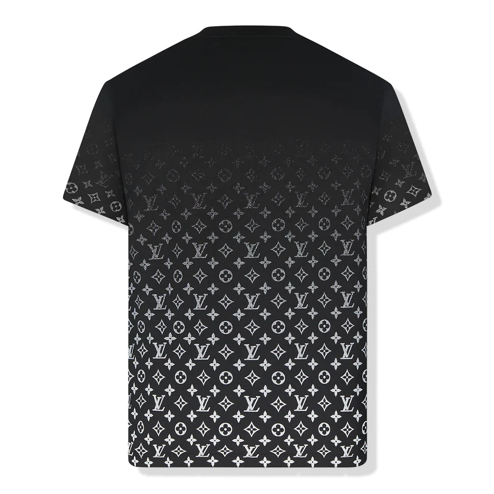 T-SHIRT MONOGRAMME DÉGRADÉ NOIR BLANC