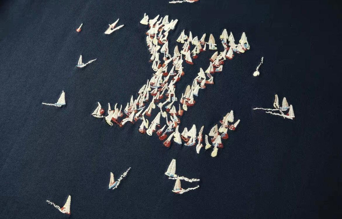 Sailboat Embroidered T-Shirt