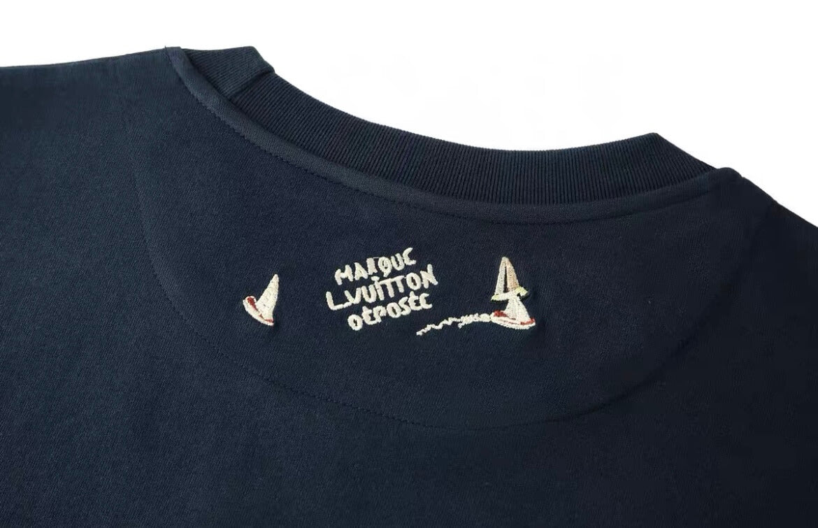 Sailboat Embroidered T-Shirt