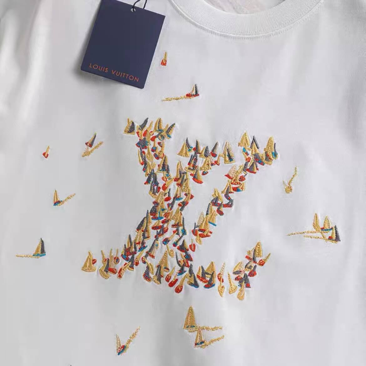 Sailboat Embroidered T-Shirt