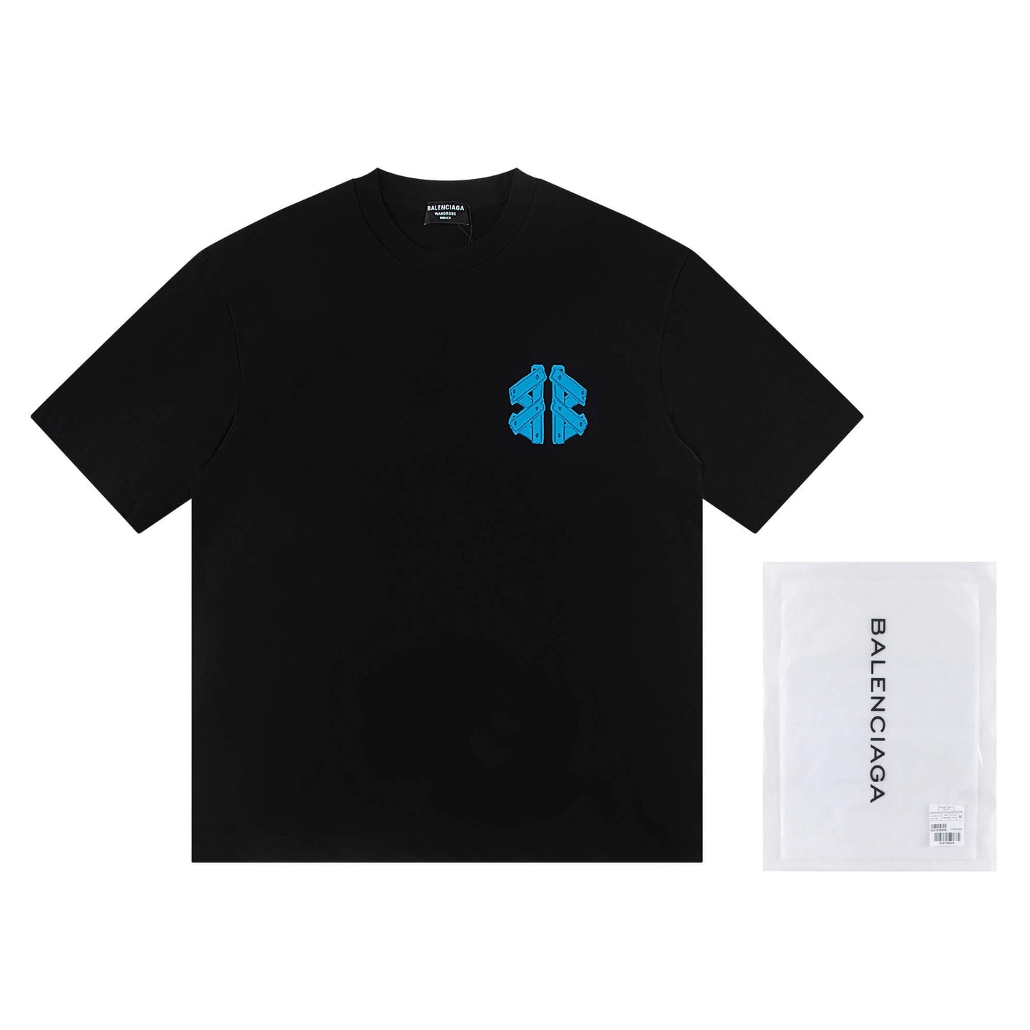 T-shirt avec motif de lettres en silicone