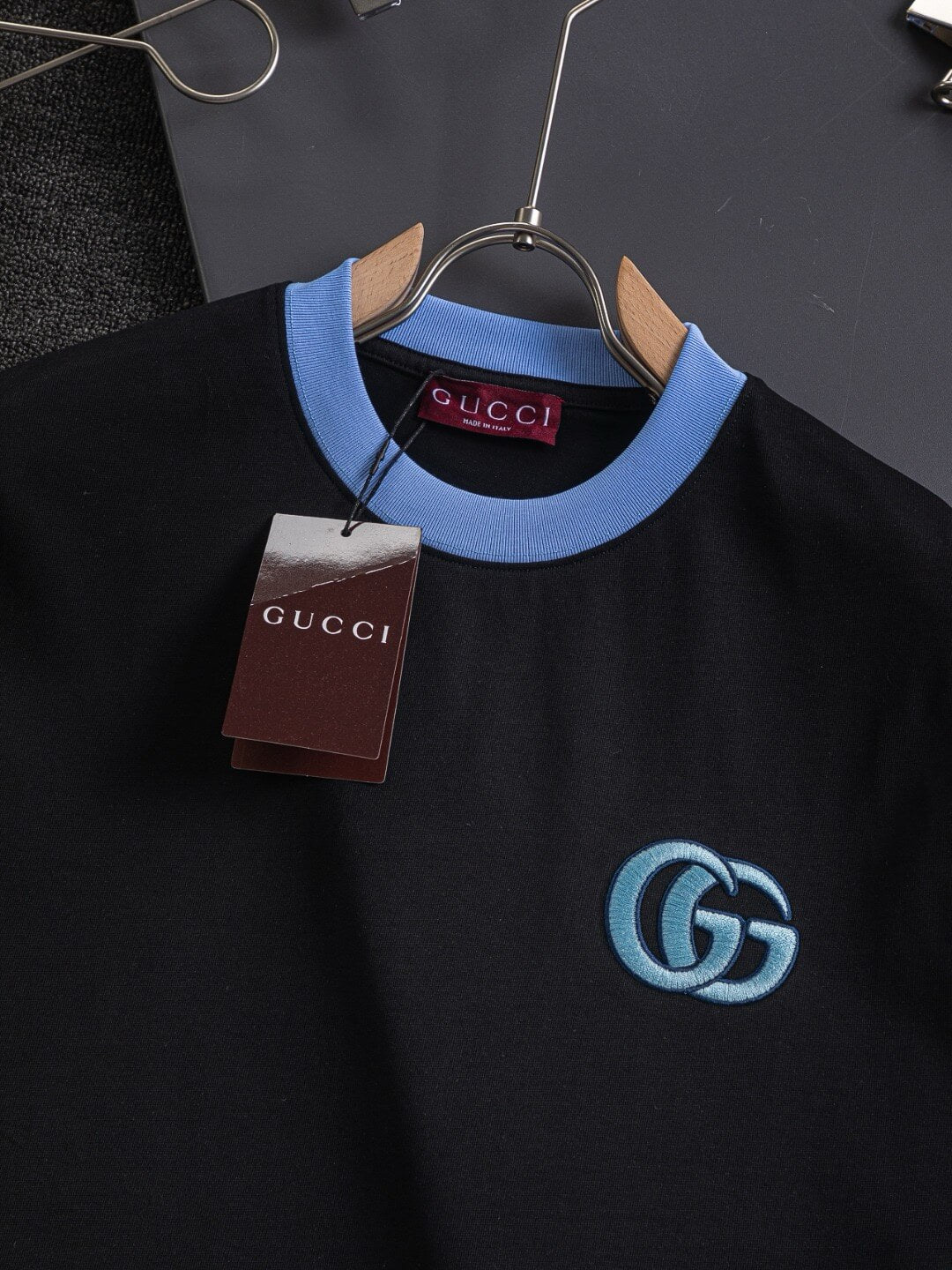 T-shirt brodé Double G sur la poitrine
