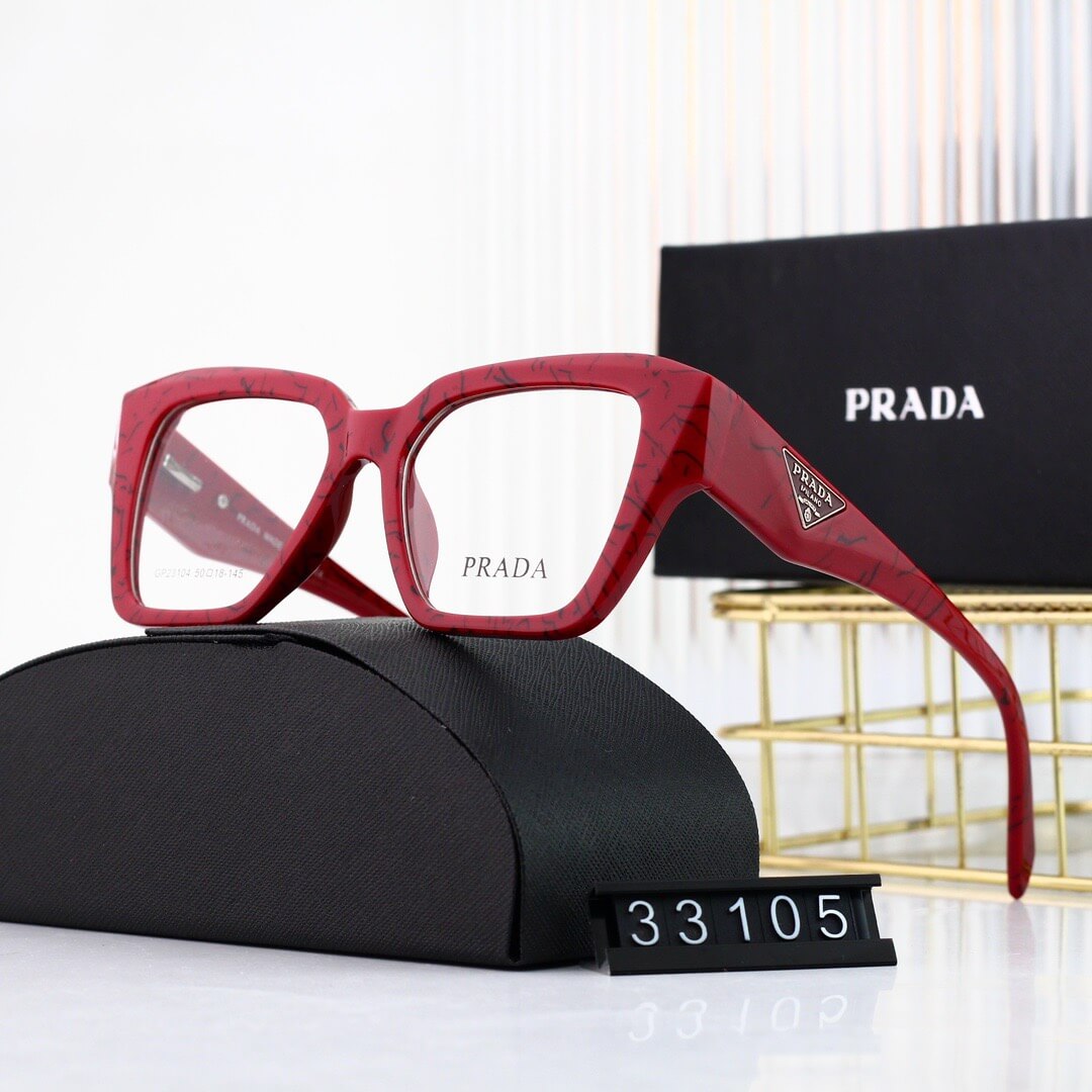 Lunettes unies à monture large et simple et tendance