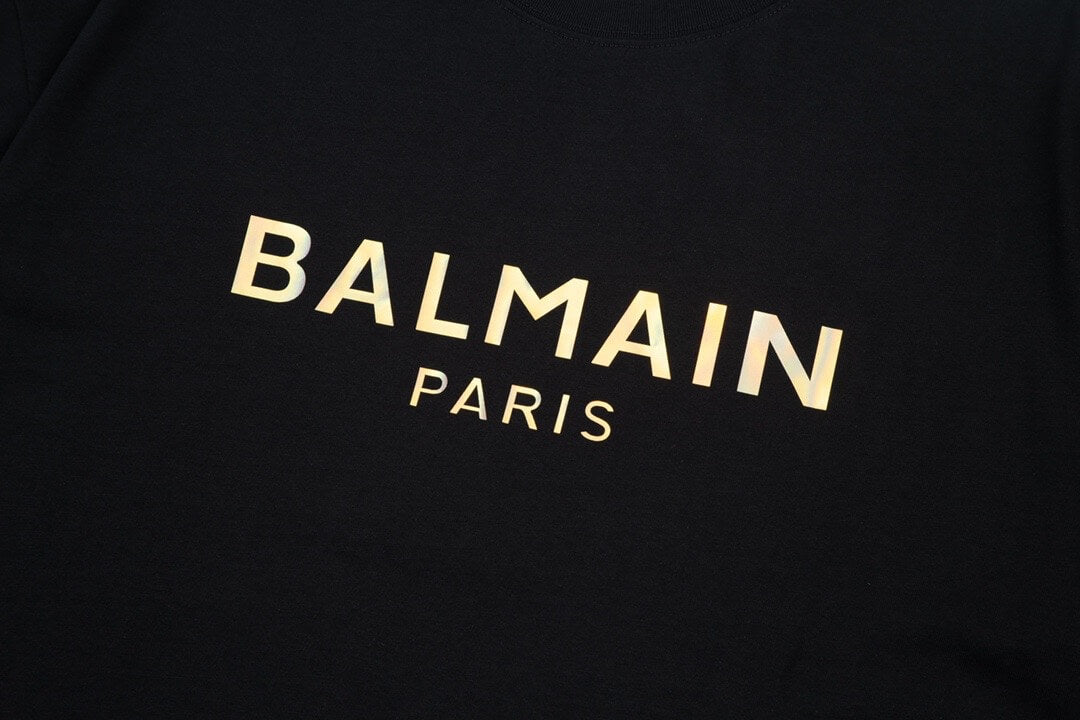 T-shirt imprimé lettre en aluminium
