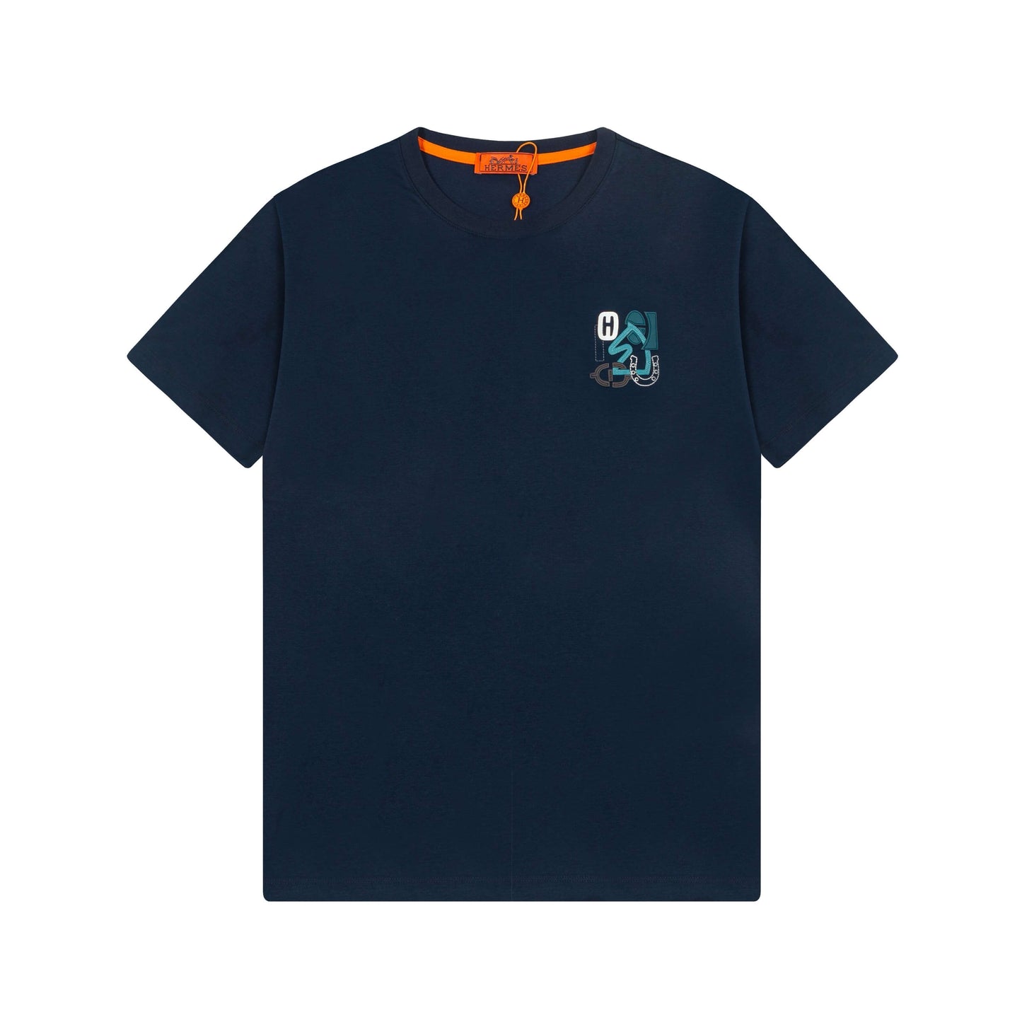 T-shirt brodé bleu