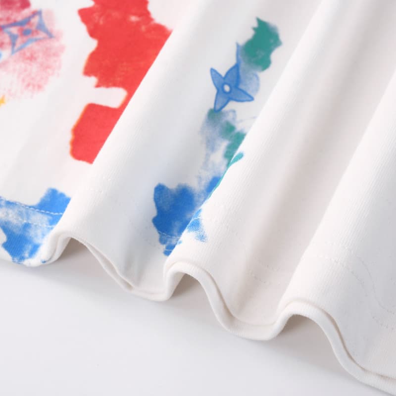 T-shirt imprimé à l'encre de Chine