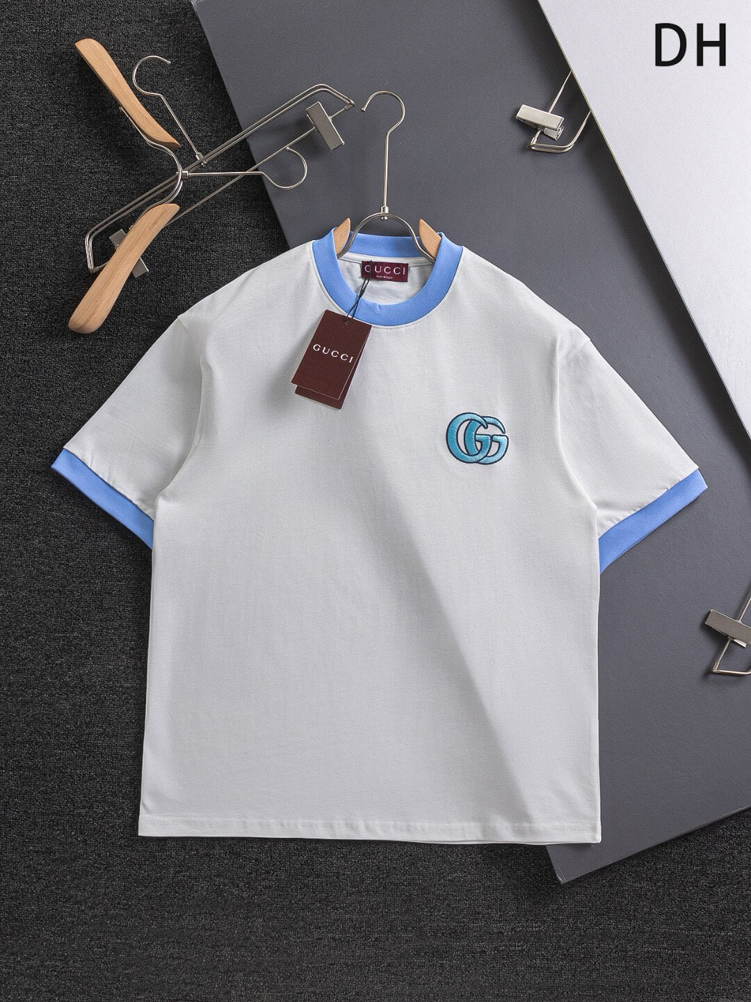 T-shirt brodé Double G sur la poitrine