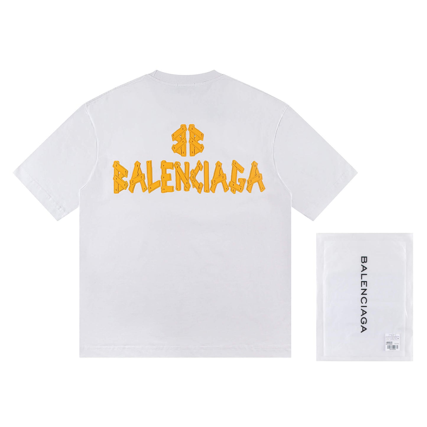 T-shirt avec motif de lettres en silicone