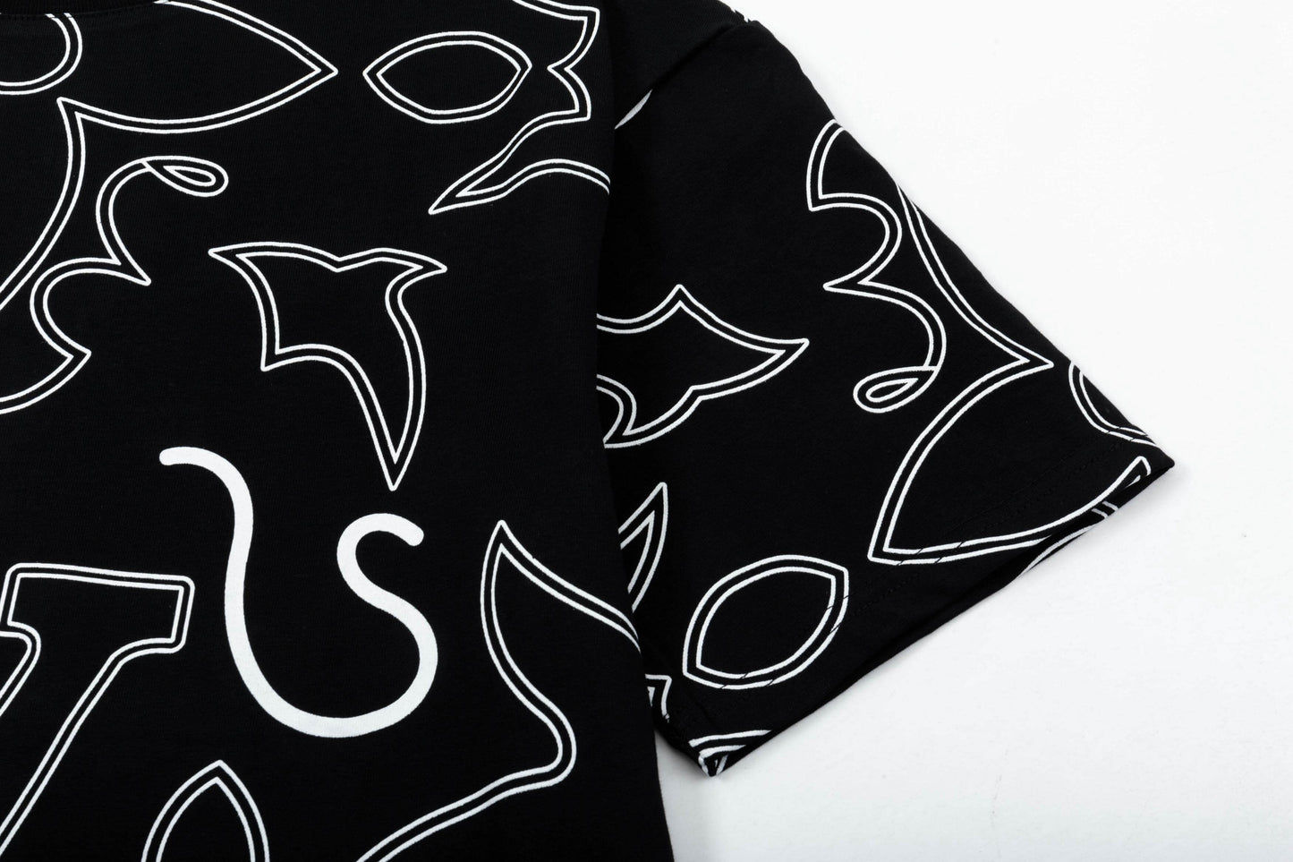 T-shirt à rayures imprimées