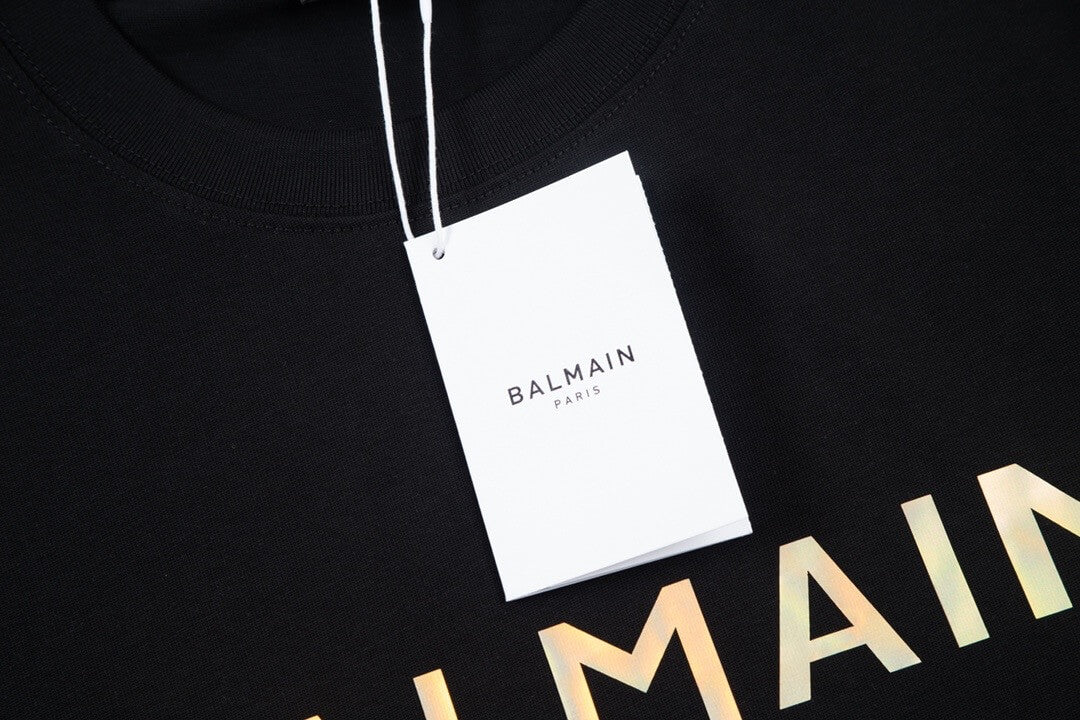 T-shirt imprimé lettre en aluminium