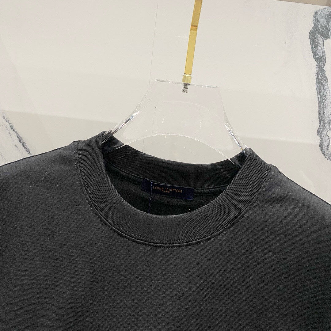T-Shirt mit Tintenstrahlstickerei