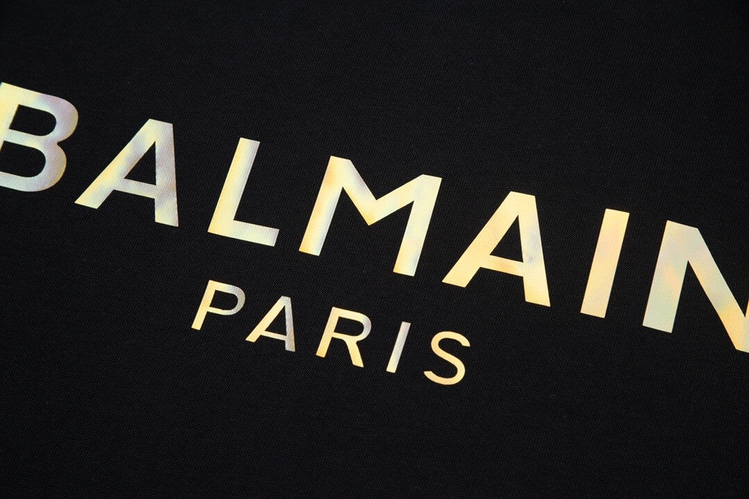 T-shirt imprimé lettre en aluminium