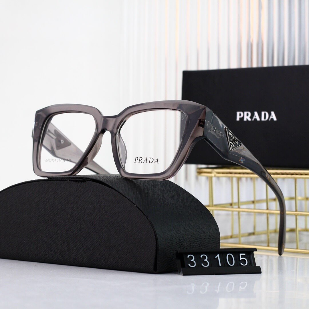 Lunettes unies à monture large et simple et tendance