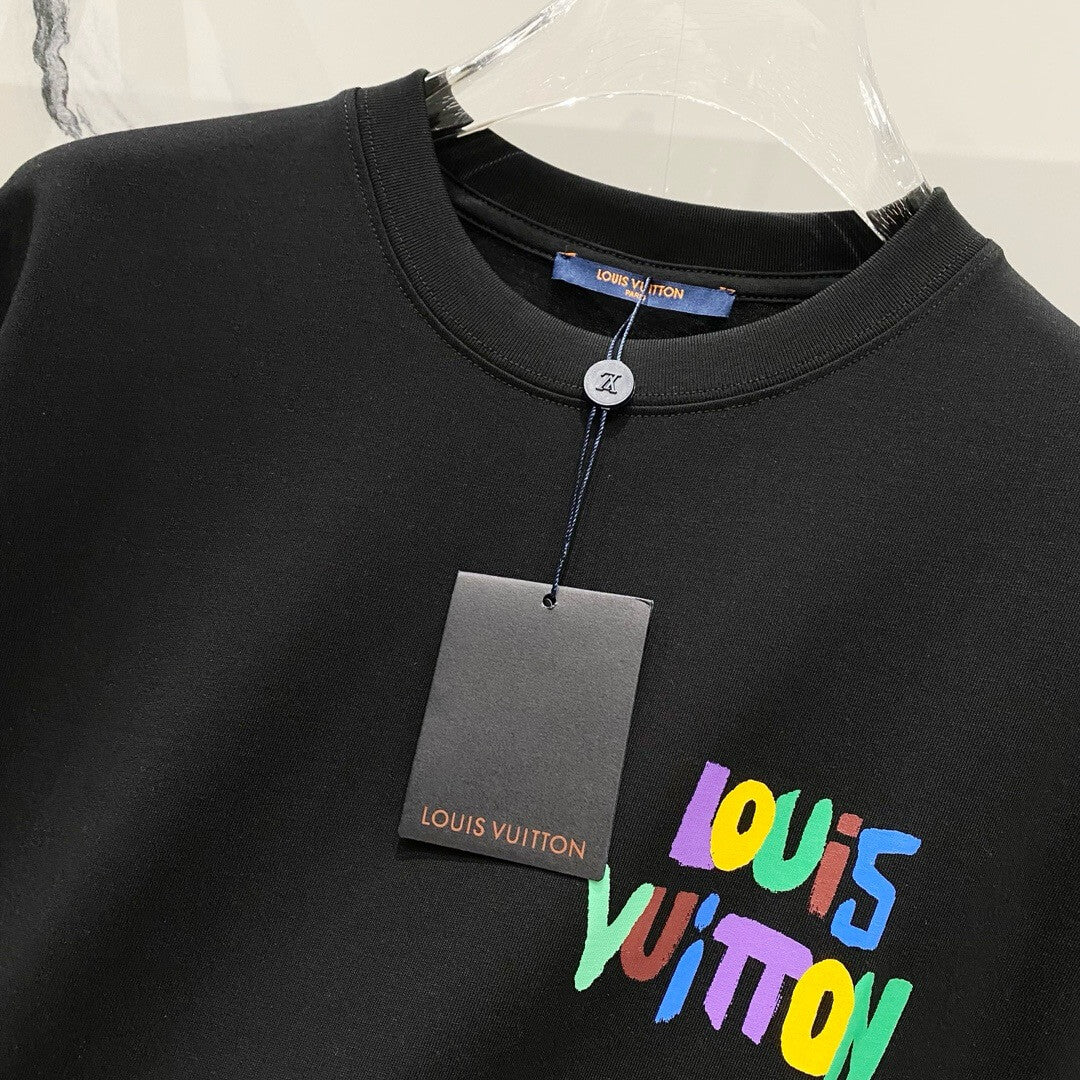 T-shirt imprimé lettres colorées