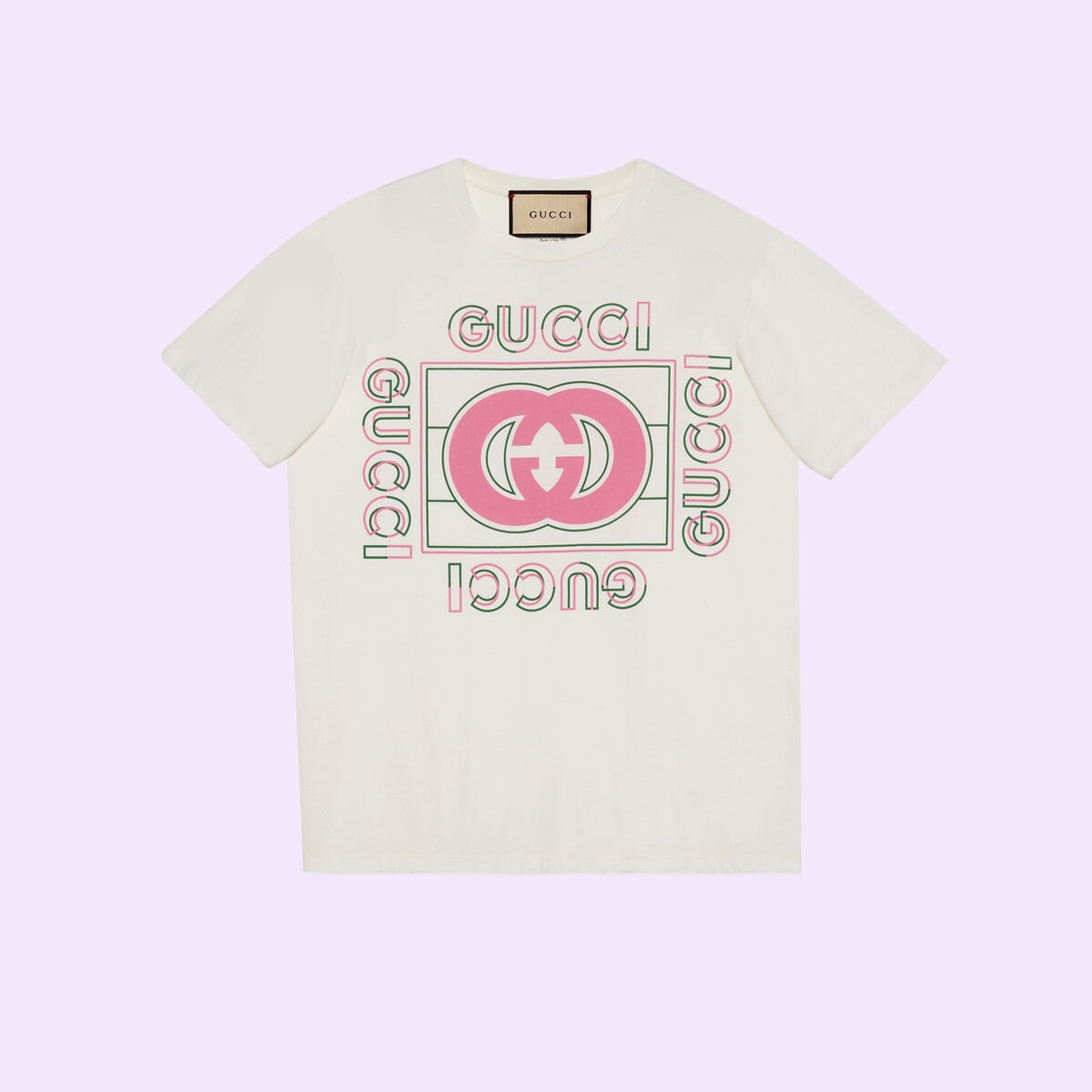 T-SHIRT rose imprimé vintage