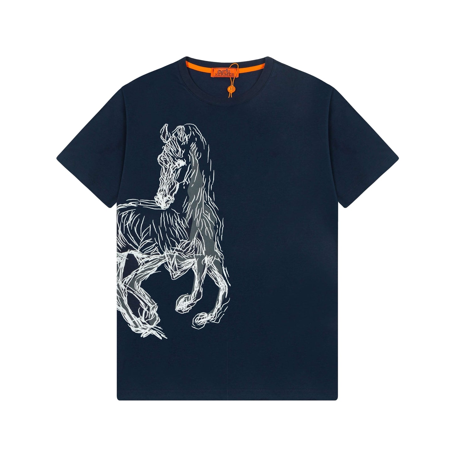 T-shirt brodé cheval