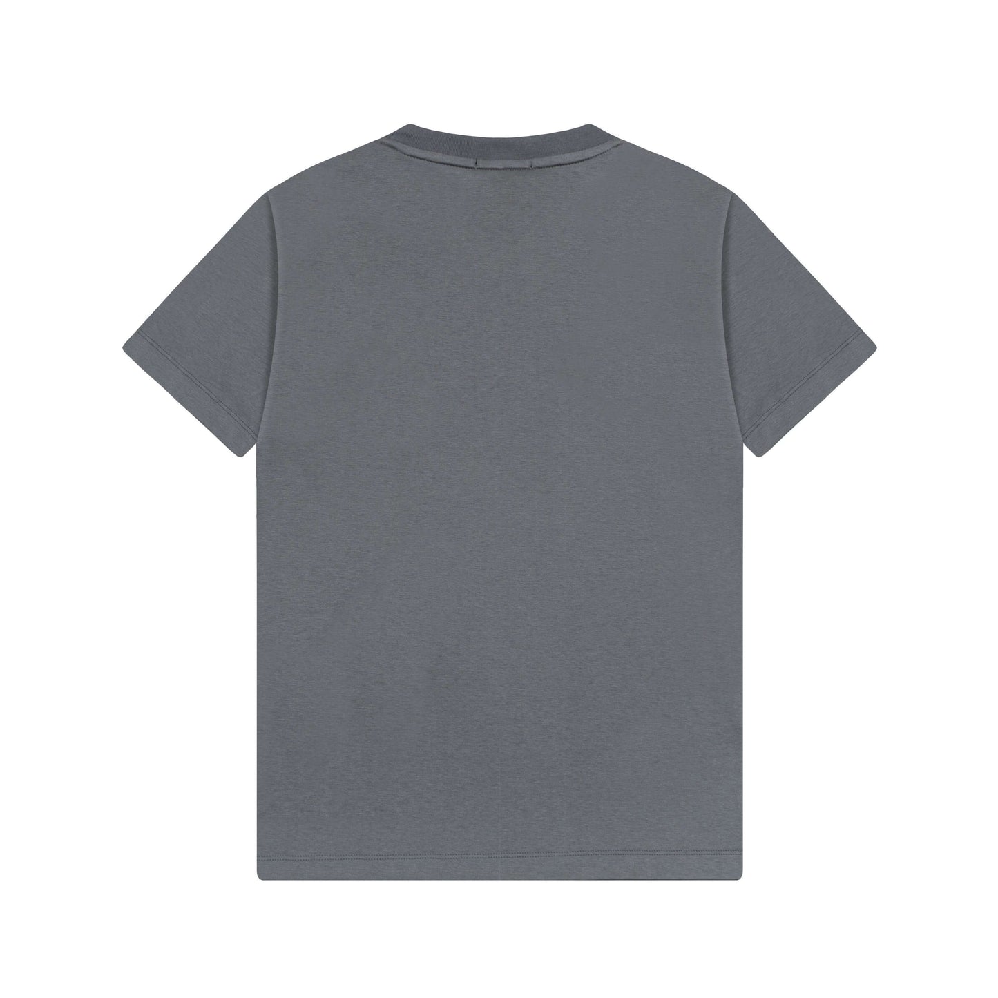 T-shirt brodé avec patch en cuir