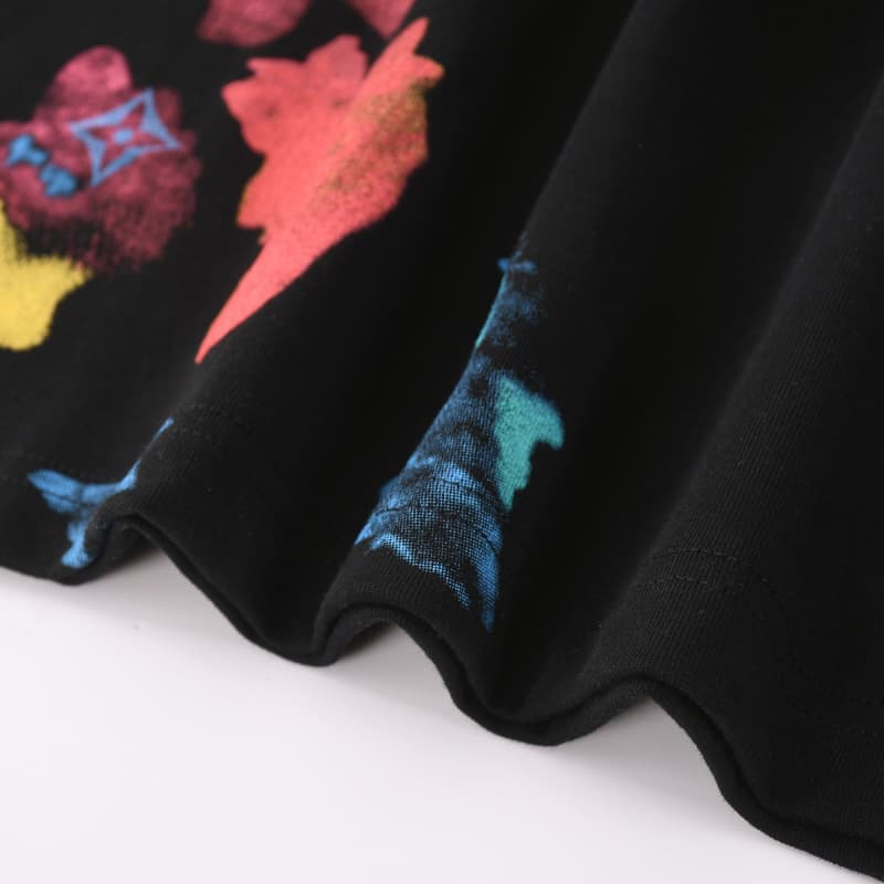 T-shirt imprimé à l'encre de Chine