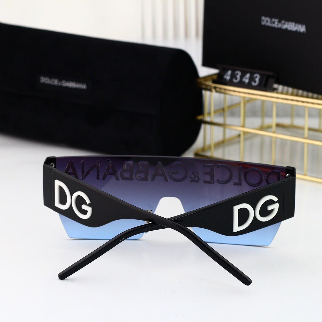 Sonnenbrille im Geek-Hip-Hop-Stil mit großem Schriftaufdruck