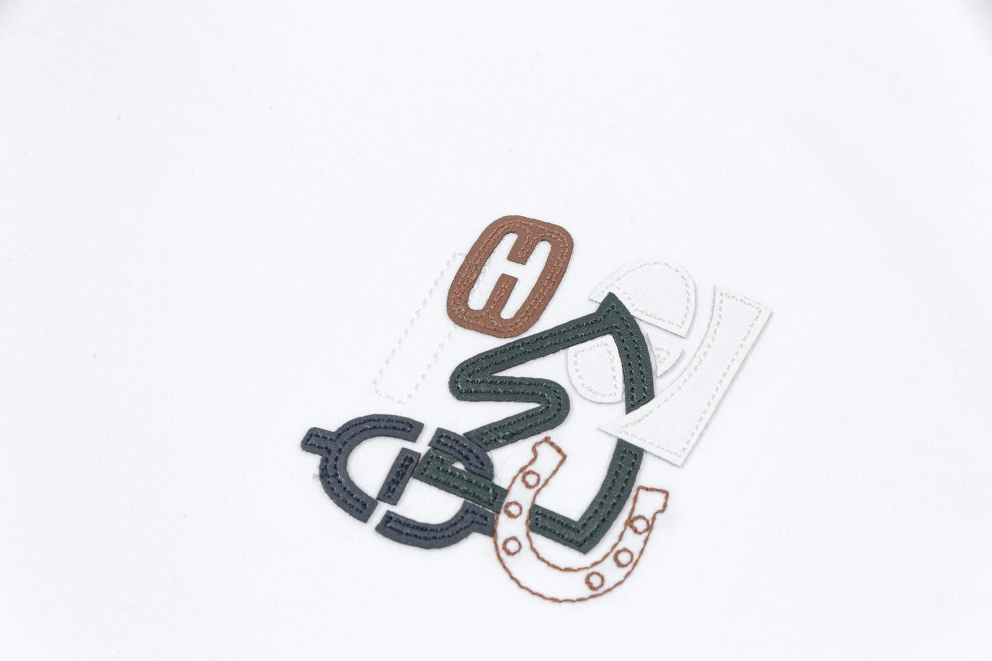T-shirt brodé bleu