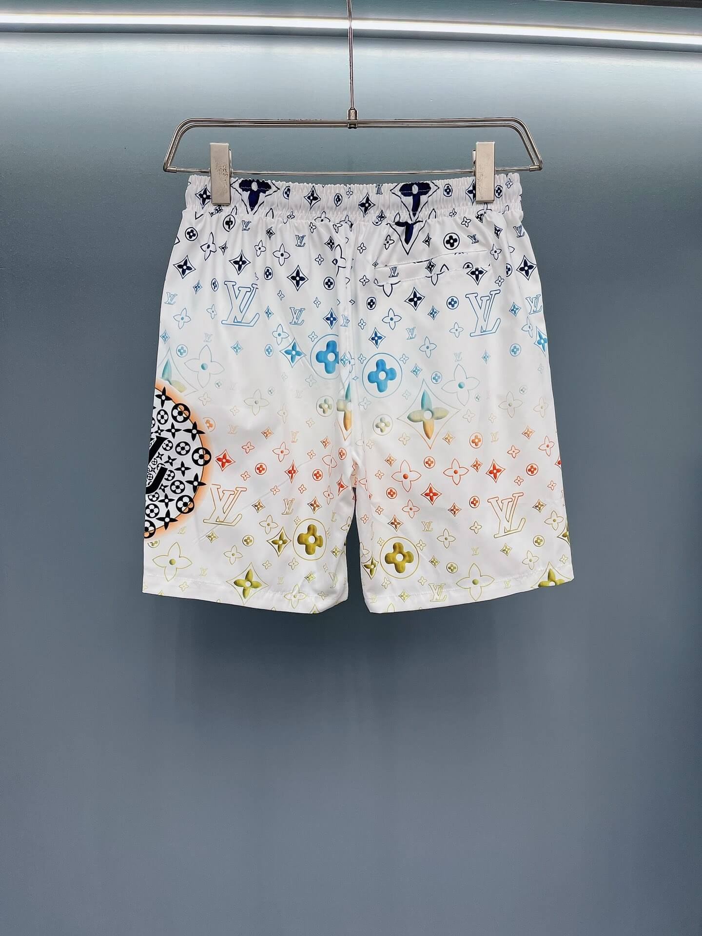 Short de plage tendance à imprimé intégral