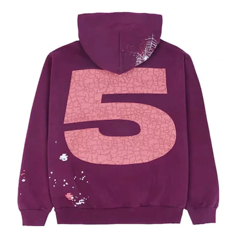 Sweat à capuche « 5 » dans le dos