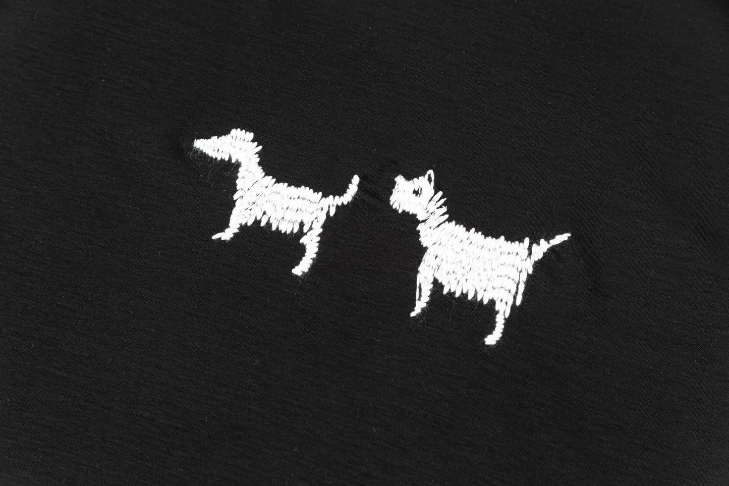 T-shirt brodé chien