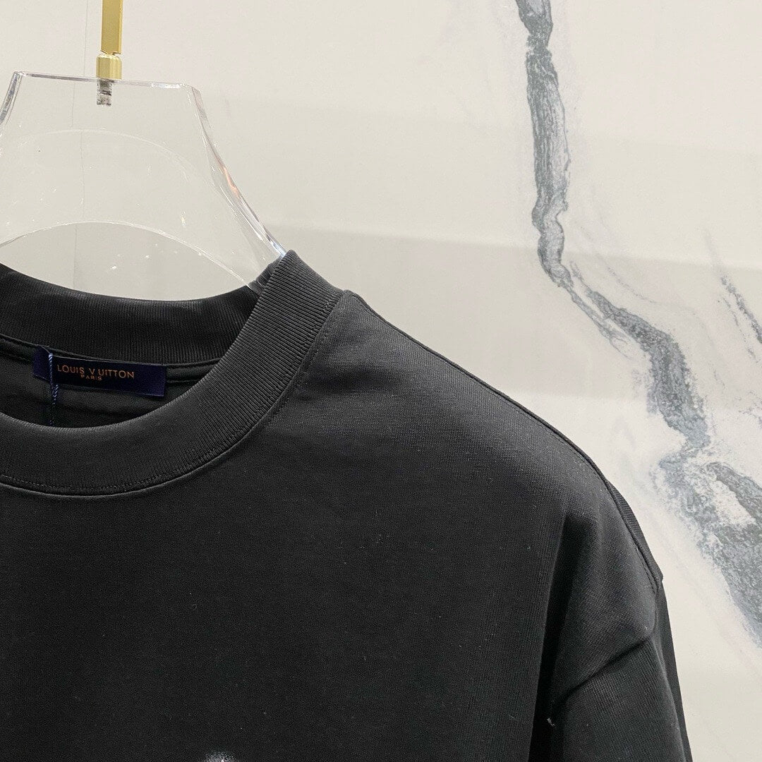 T-Shirt mit Tintenstrahlstickerei