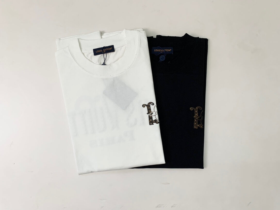 T-shirt avec lettres en strass