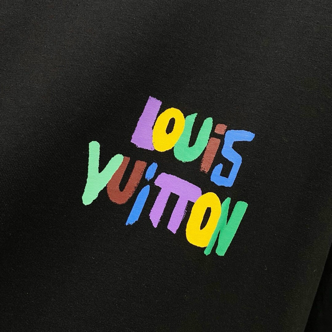 T-shirt imprimé lettres colorées