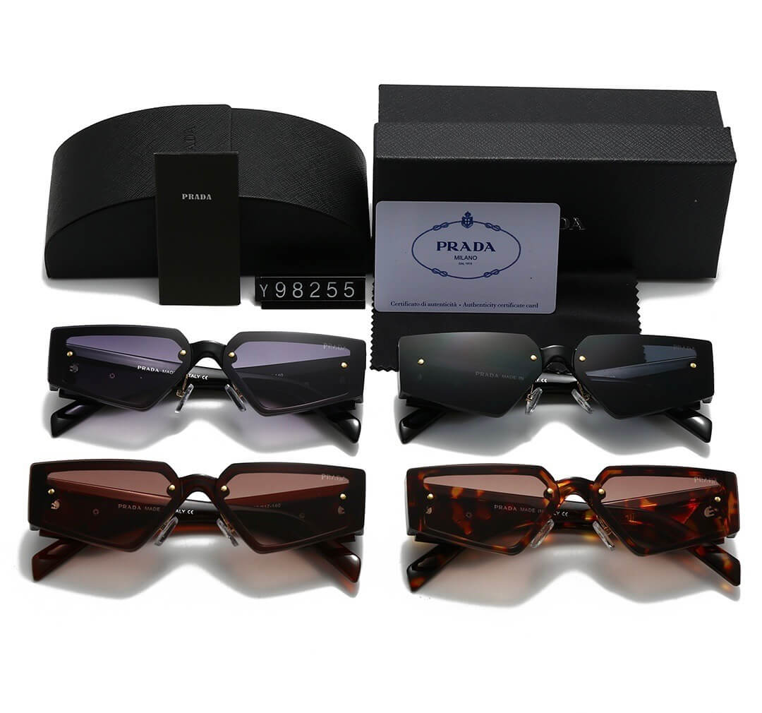 Moderne Vollrand-Sonnenbrille im Geek-Stil