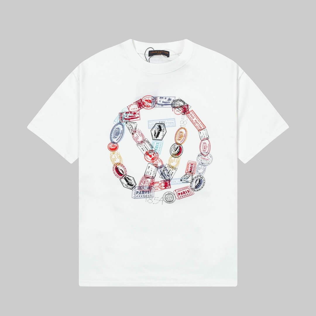 T-shirt imprimé chaîne