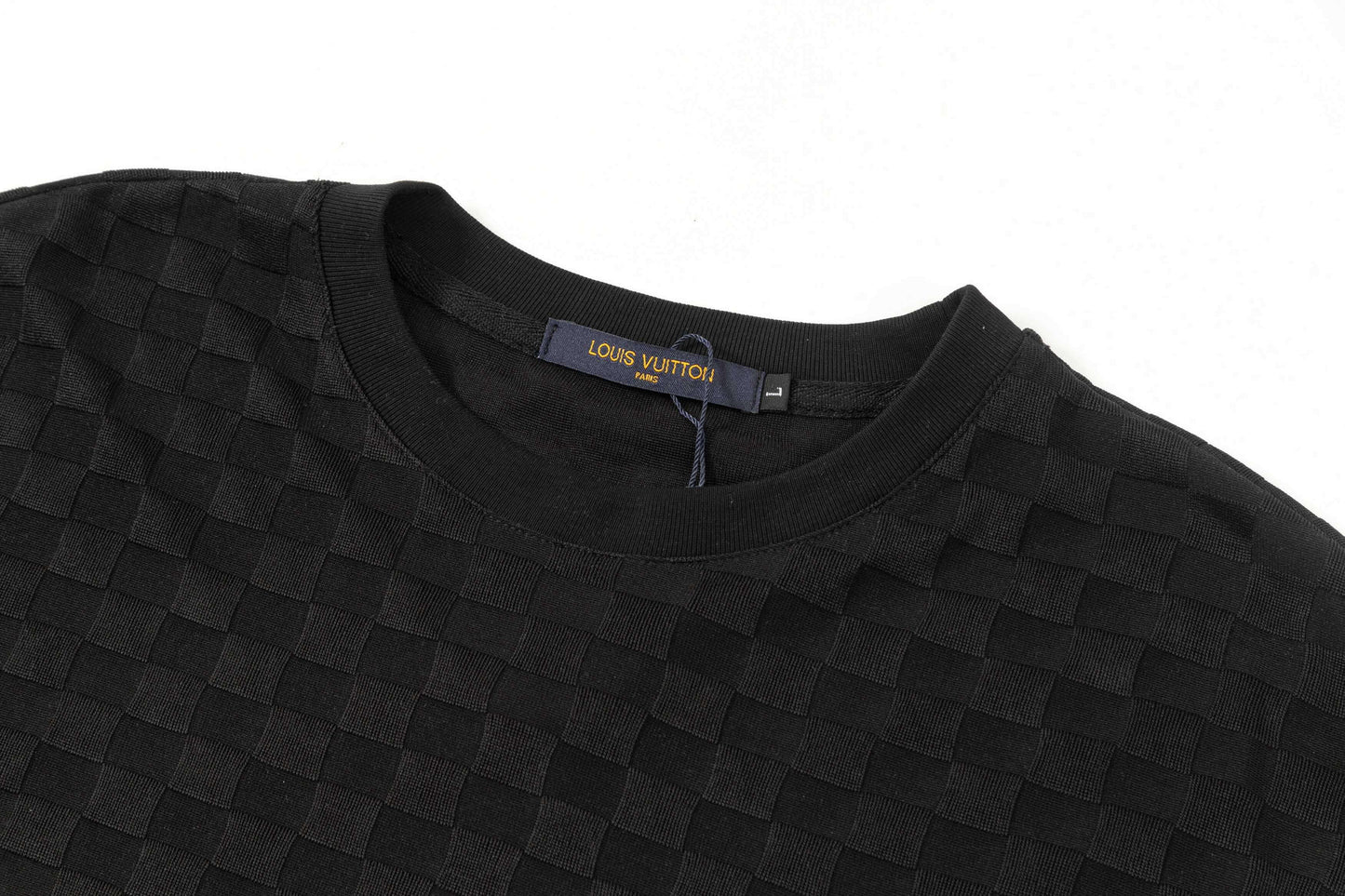 T-shirt à motif treillis