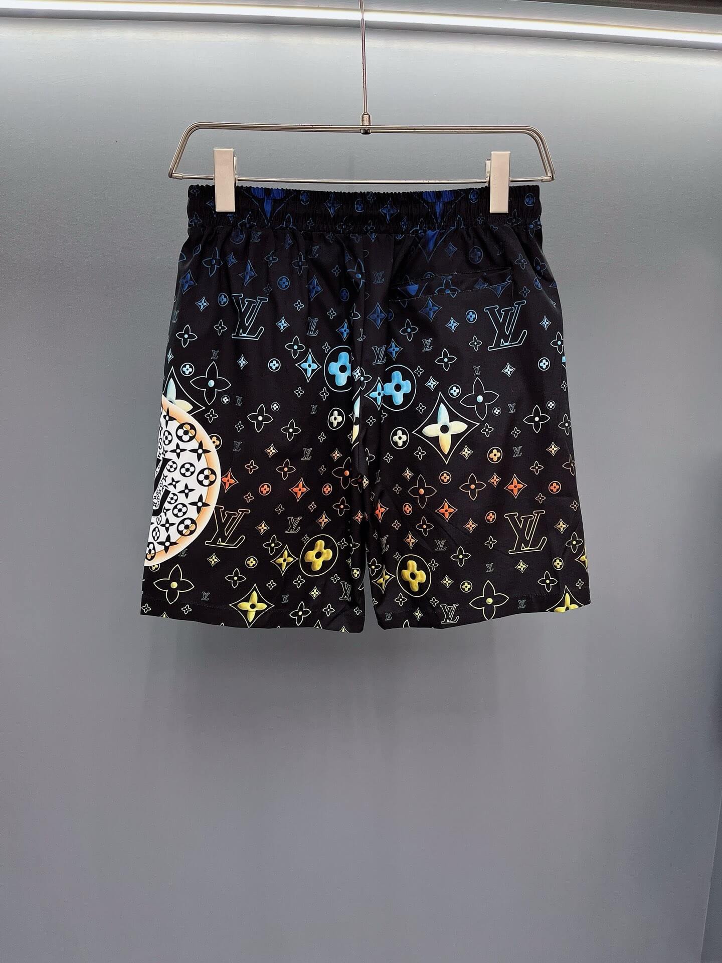 Short de plage tendance à imprimé intégral