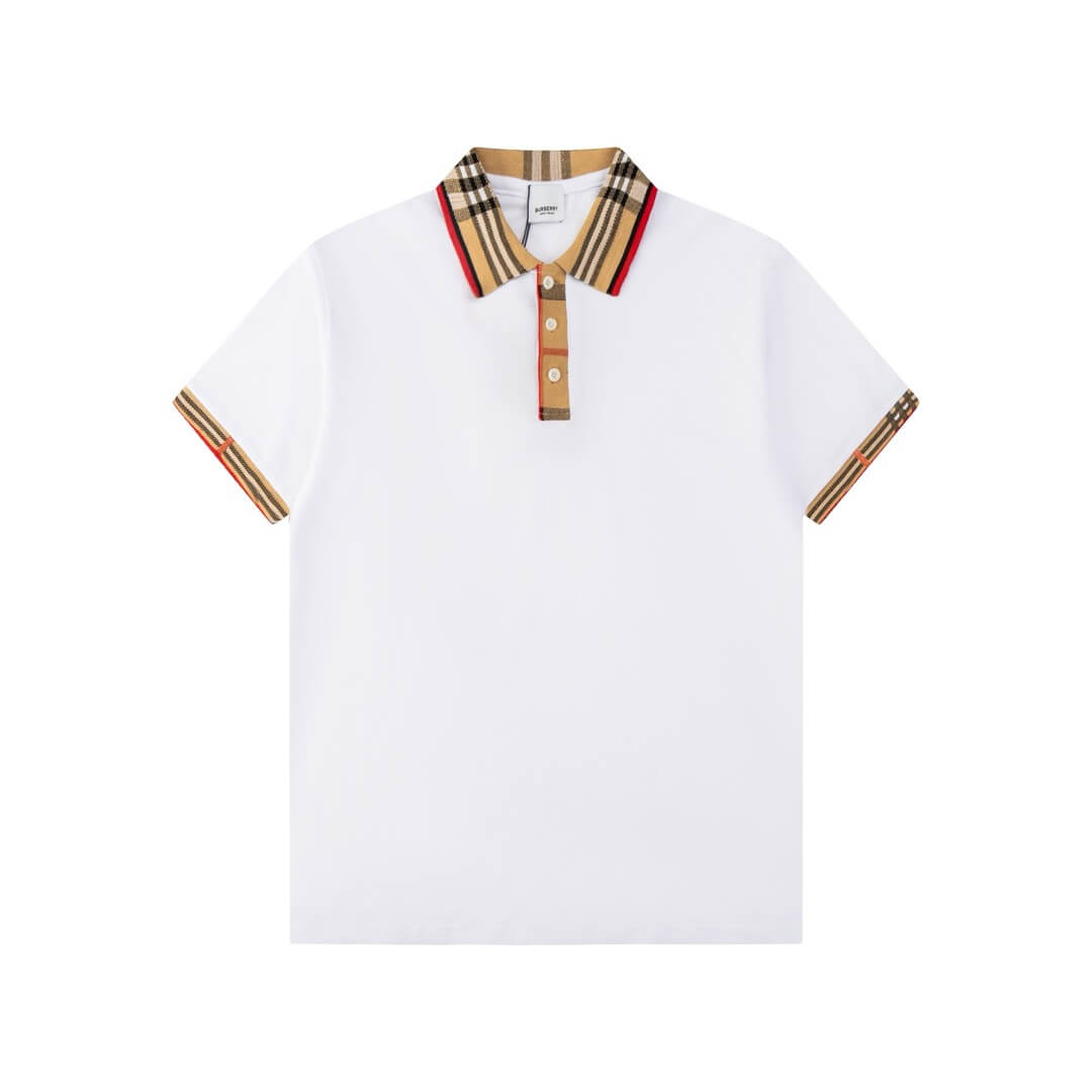 Polo classique à col à carreaux