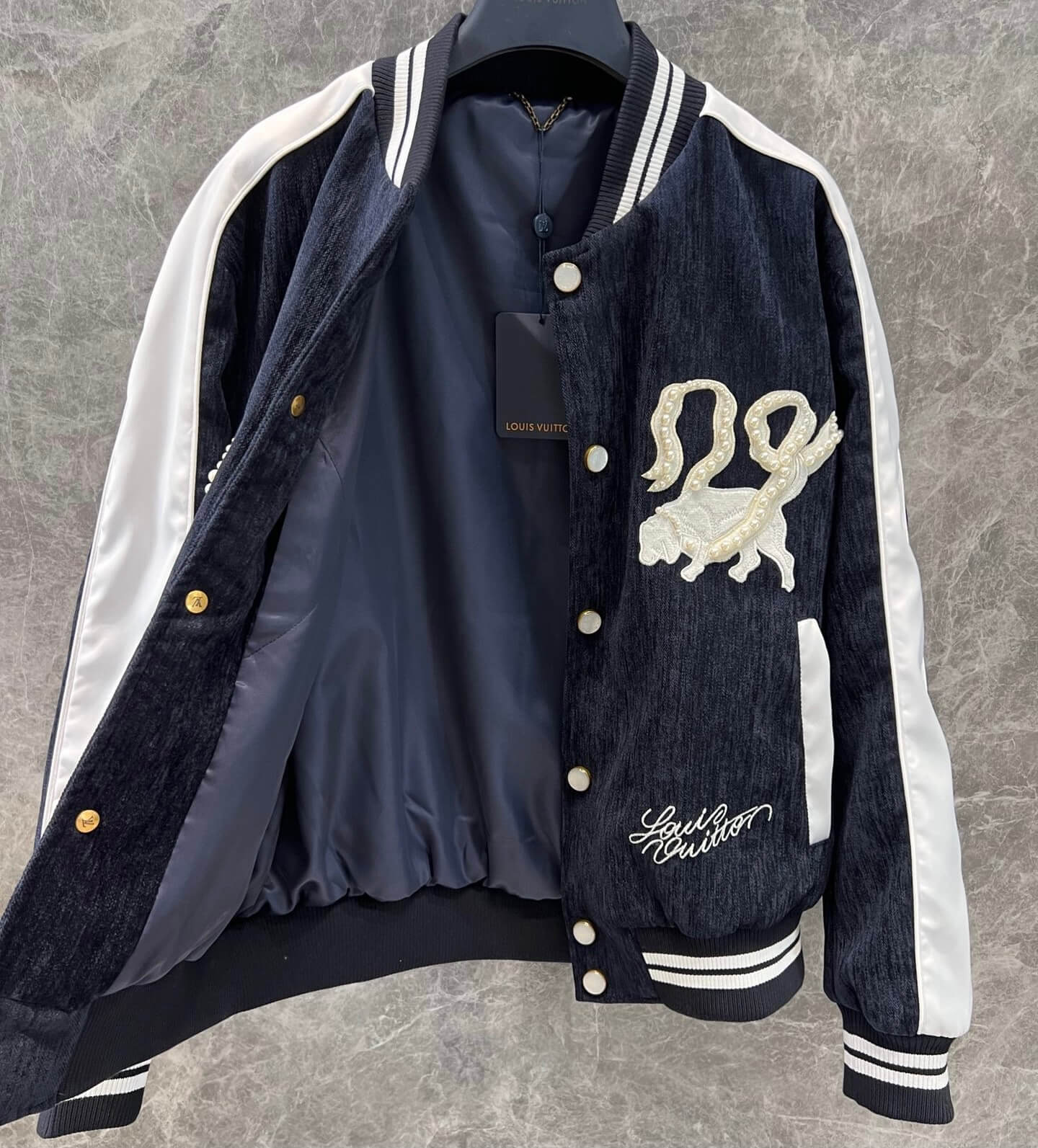 Street Fashion Doppelte Hundeperlenjacke