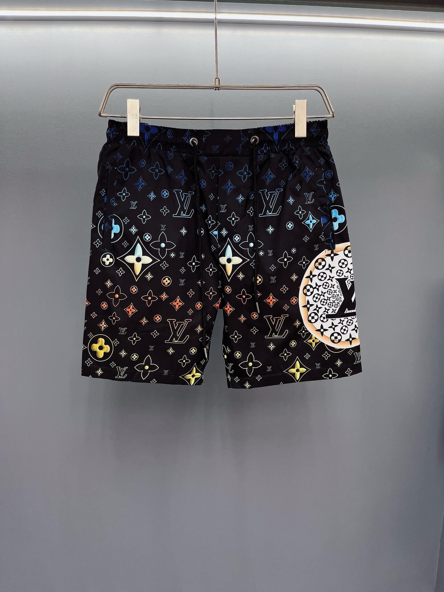 Short de plage tendance à imprimé intégral