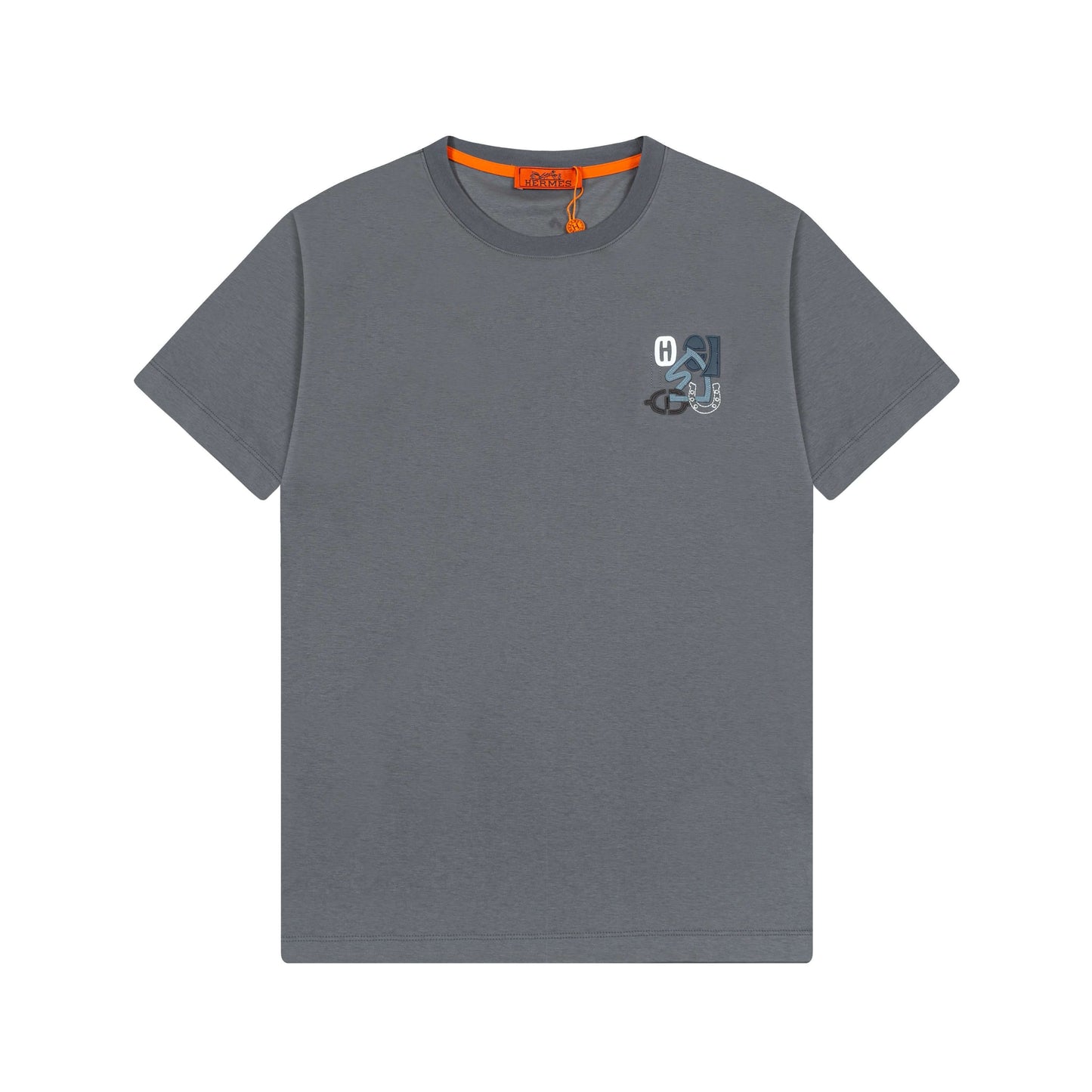 T-shirt brodé bleu