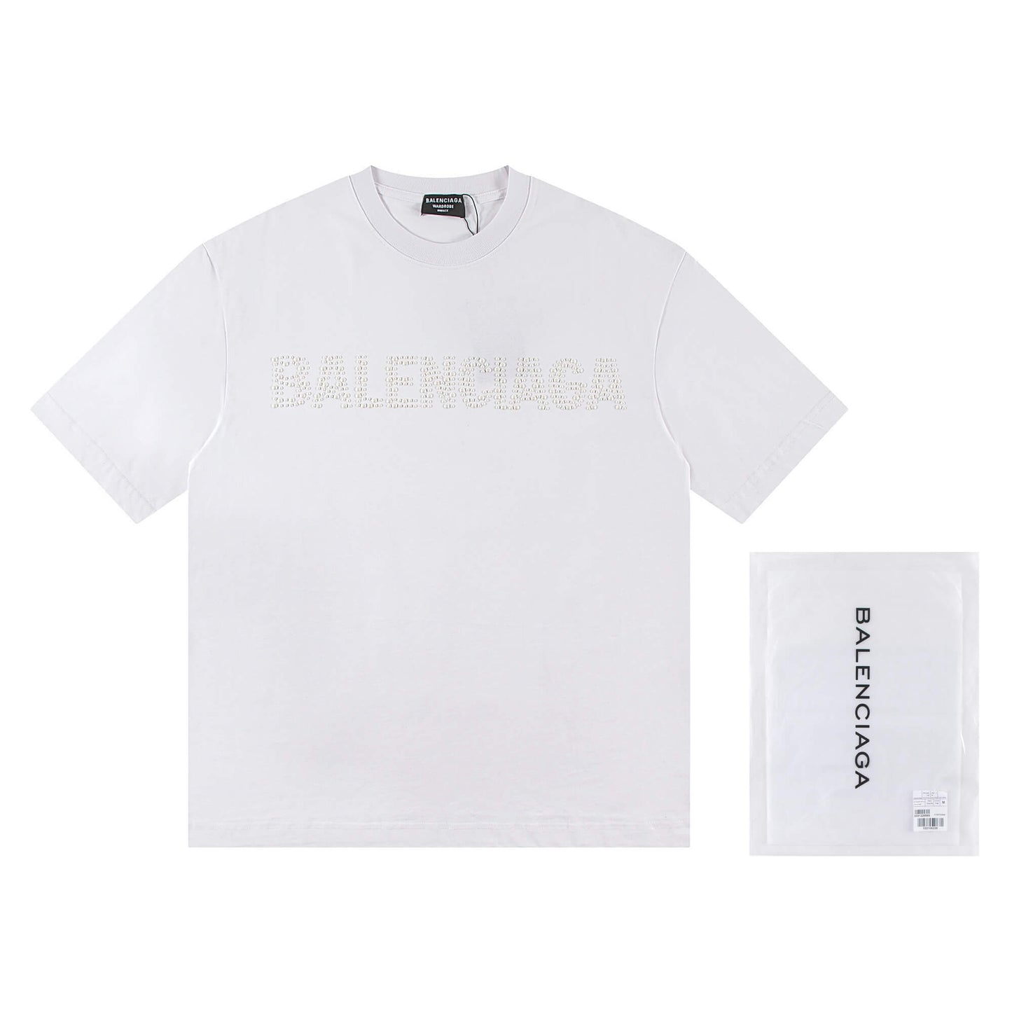 T-shirt à lettres ornées de bijoux